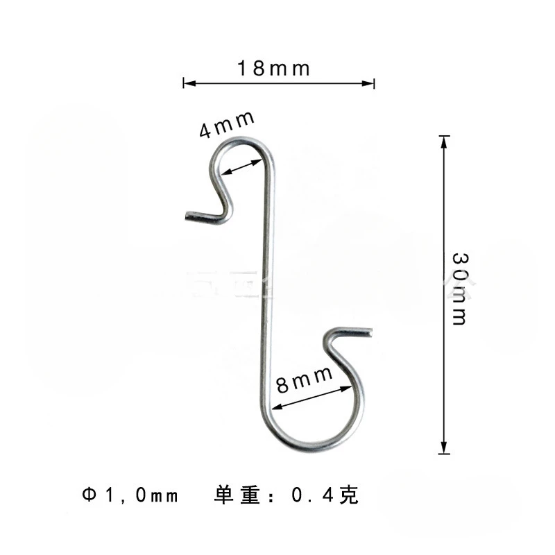 

MOONBIFFY S-образные крючки из нержавеющей стали 50 шт