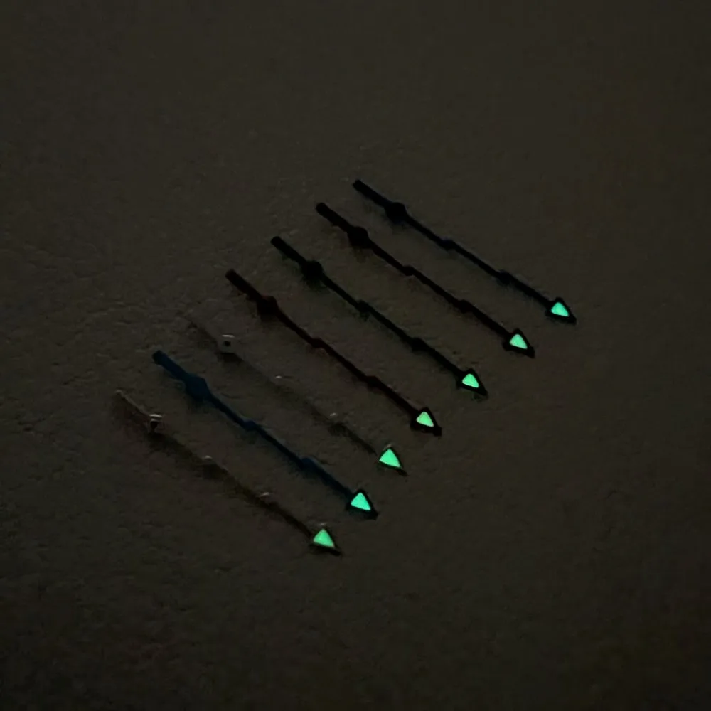 NH35 watch hand accessories lightning color second hand green luminous suitable for NH34/NH36/4R35/4R36 movement