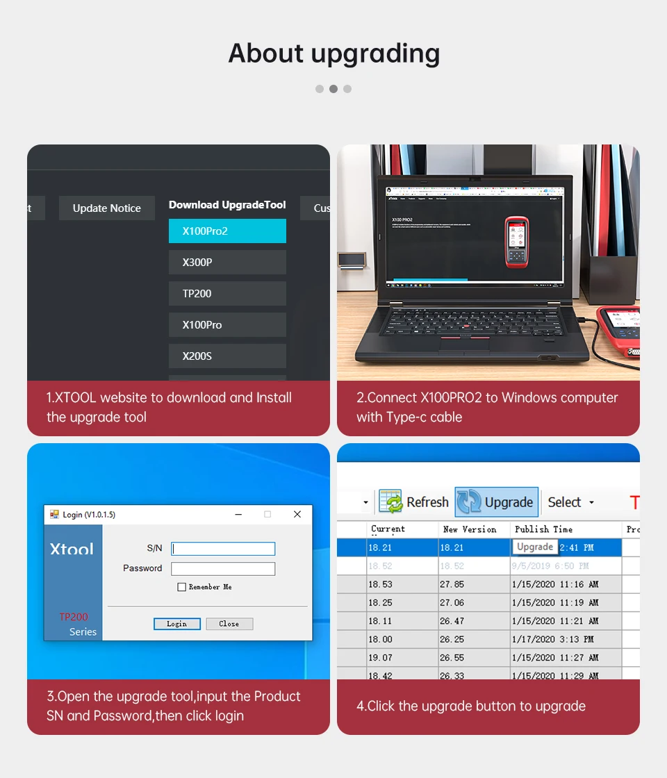 Xtool X100 Pro2 Автомобильное устройство для чтения кодов, сканер, программист ключей, ECU, исправление ошибок, диагностический инструмент