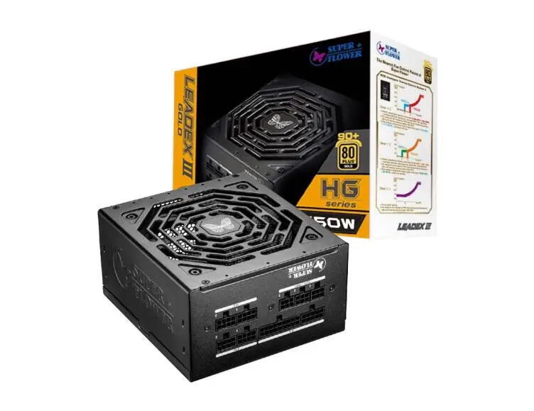 

SUPER FLOWER LEADEX HG 650W/750W/850W 80PLUS gold certification Full module silent power supply 5-year warranty