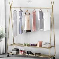 nordic metal shoe clothing rack storage minimalist gold coat rack stand hallway wardrobes percheros para ropa bedroom furniture