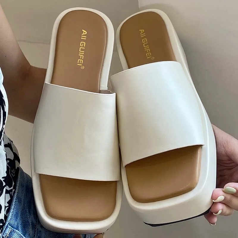 

Women Sandals 2022 New Platform Shoes Thick Bottom Casual Flip Flops Female Slides Wedges Outdoor Sexy Party Ladies Slippers