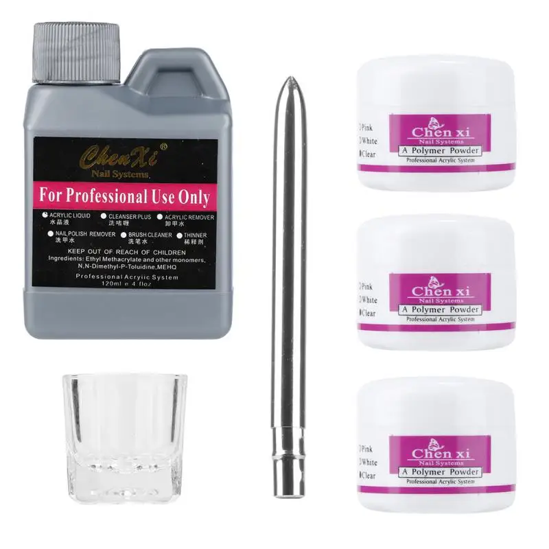 

Manicure Set Nail Art Tool Kit Acrylic Powders Liquid Crystal Clear Glass Nail Art Pen Makeup for Women Portable Cosmetics Tool