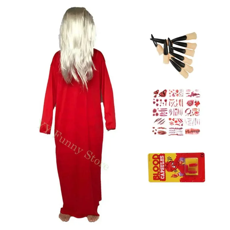 Новинка 2025 года парик для косплея Sadako Ghost Bride дом с привидениями праздничное