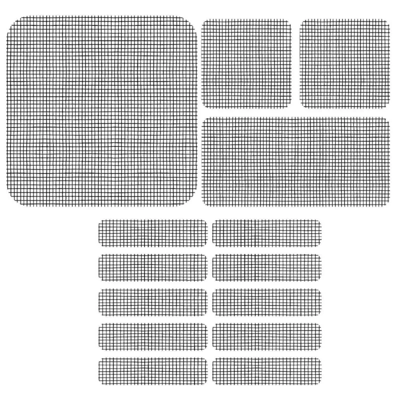 

Window Screen Repair Set Strong Adhesive Waterproof Tape Repair Mosquitoes Covering Mesh for Window Screen Tears Holes N84C