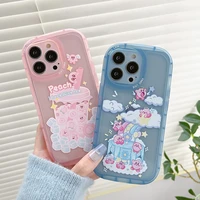 bandai cartoon kirby phone case for iphone 11 12 13 pro max xs max x xr 7 8 plus cover