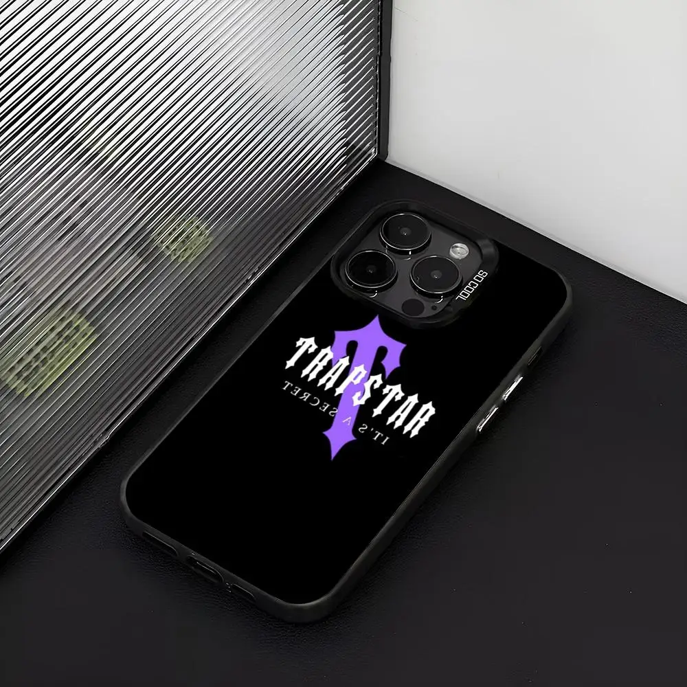 Чехол для телефона Trapstars матовый серебристый цвет iPhone 15 14 16 13 12 11 Pro Max Plus XS X