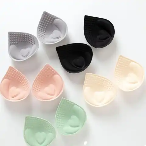 Swimsuit Bikini Padding Inserts Women Bra Accessories Foam Sponge Water Drop Shape Soft Bra Pads Inserts Chest Cups Pad