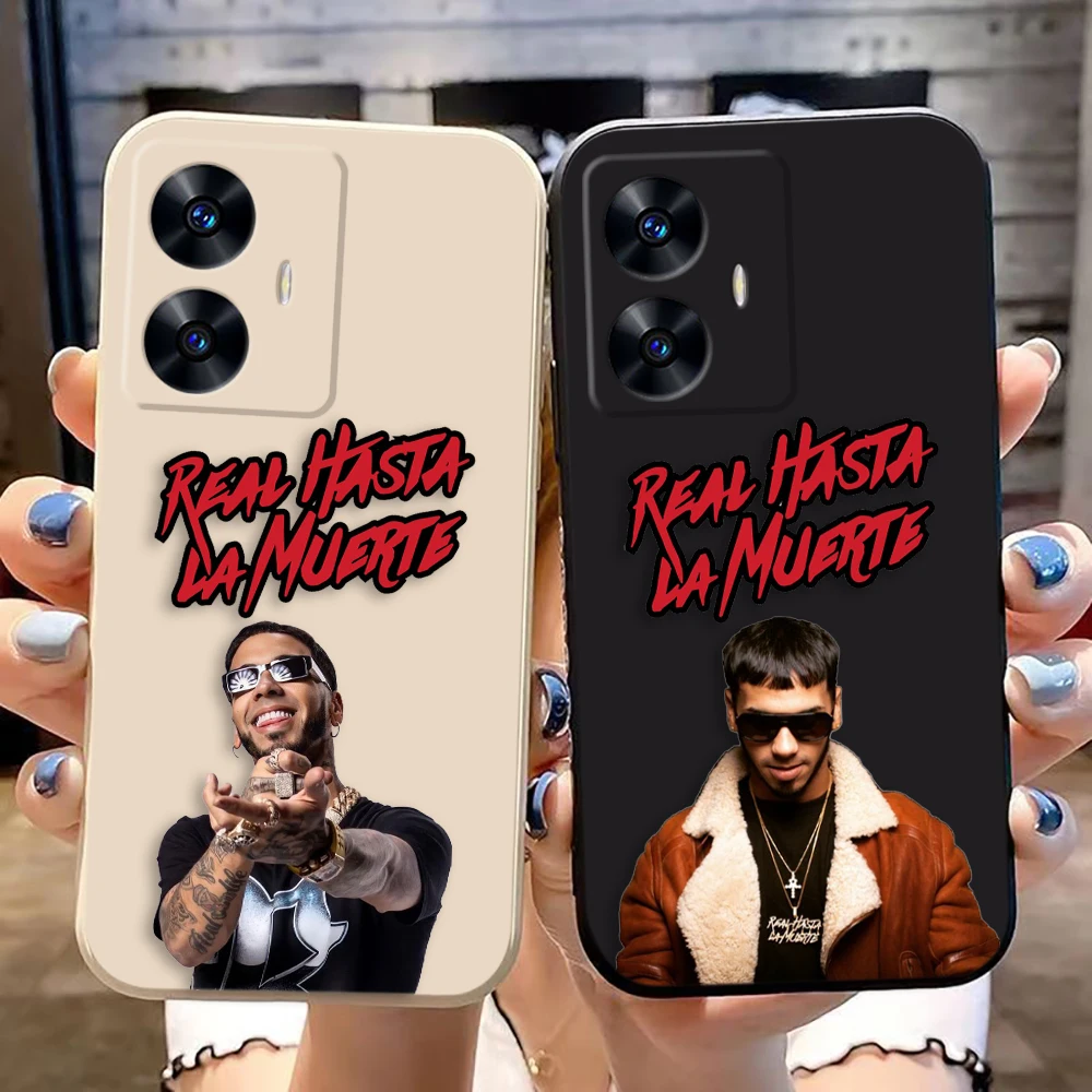 Чехол для телефона A-Anuel AA Real Hasta La Muerte Realme C65 C63 C53 C35 C55 C33 C30 C21Y C20 C12 C11 GT 2 XT NARAO 20 30 50