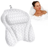 for bathtub 6 suction cups home 3d air mesh spa with hook bath pillow head neck 3d mesh suction cup bath pillow
