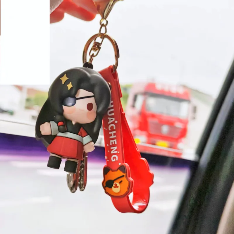 Аниме-кукла тиагуан благословение 12 см, цветок Федерации, город, силиконовый брелок, модель куклы, кукла, рюкзак, декоративная подвеска