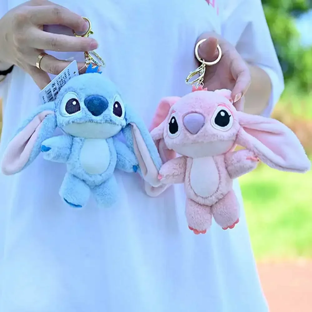 Disney Kawaii Stitch плюшевый брелок-игрушка милая кукла Лило и Стич ангел плюшевые милые