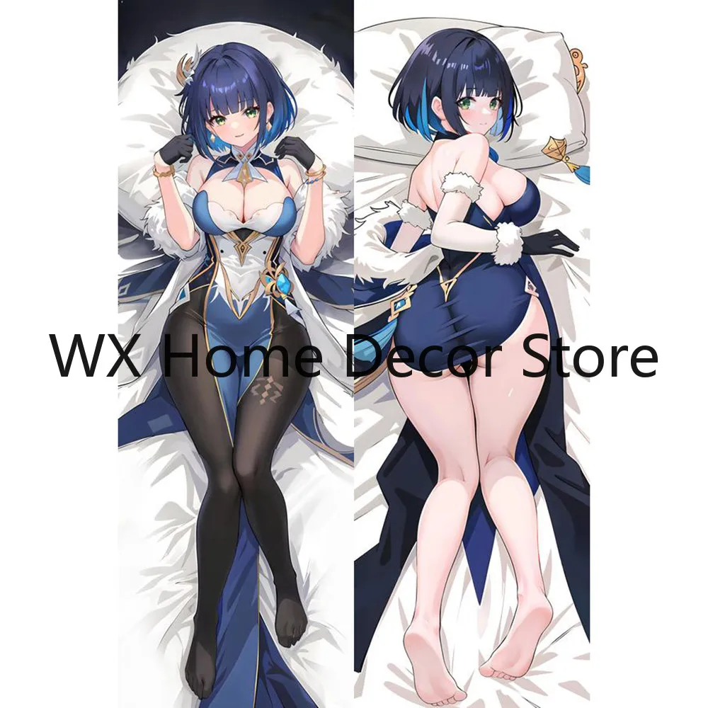 Новый стиль аниме Dakimakura Yelan (Genshin Impact) двухсторонняя равная подушка для тела по