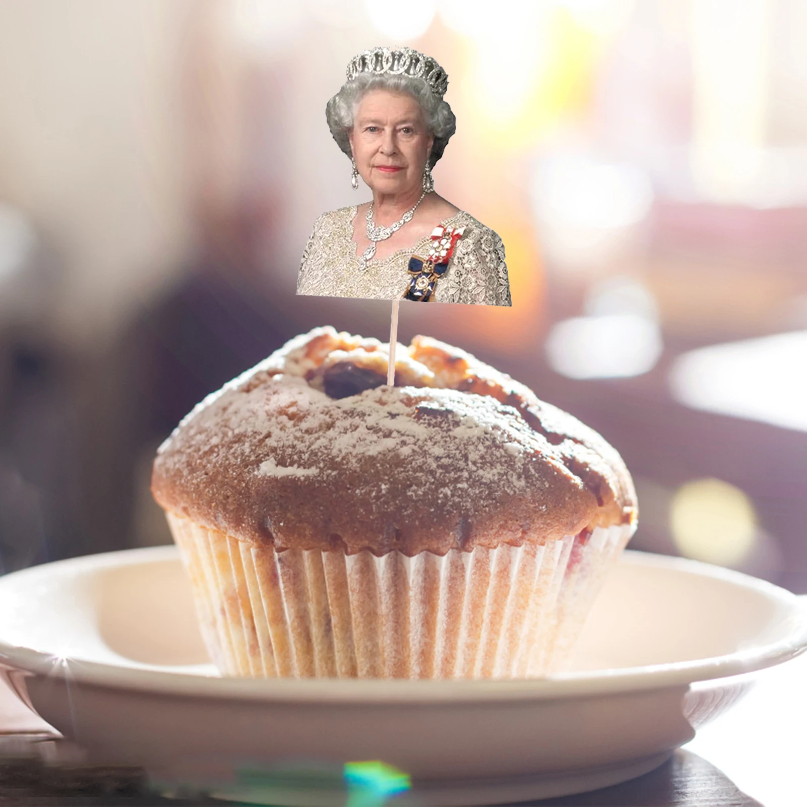 Украшения для торта Королева юбилейта топперы кексов Елизавета флаг Юнион Джек и