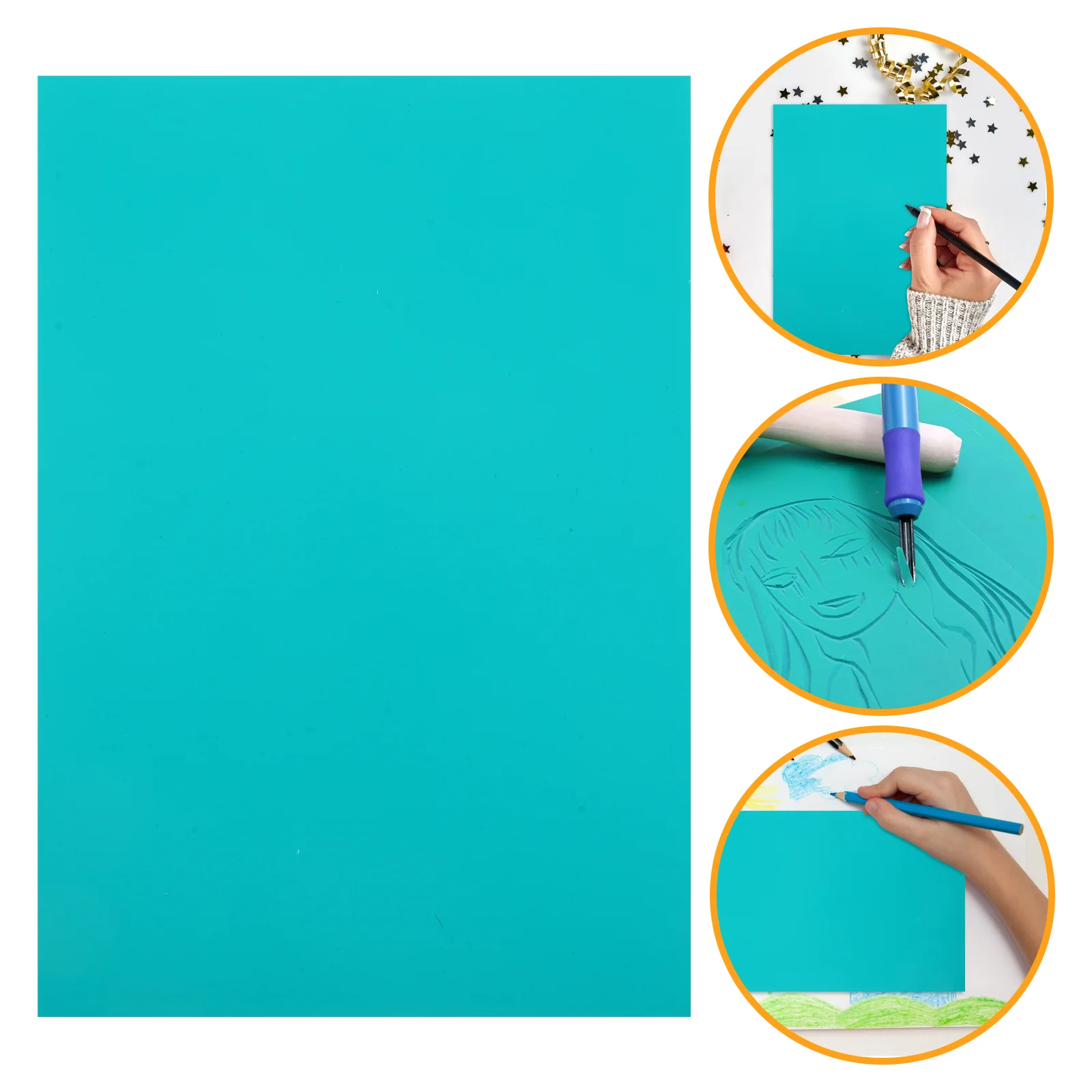 Эстамп Резьба Блок Гравировка Резиновый лист Детские поделки Пластина Мягкий