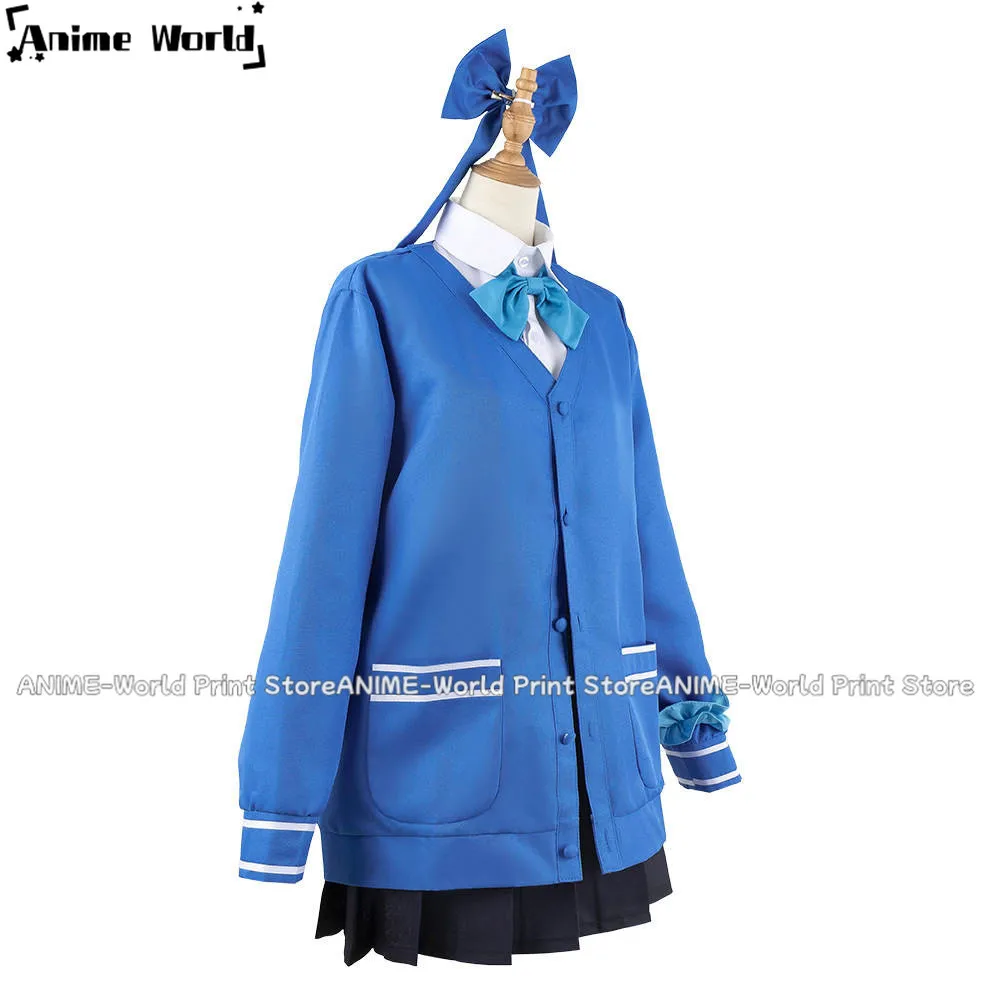 》 Пользовательский размер Asuma Toki косплей игра синий архив платье матросский