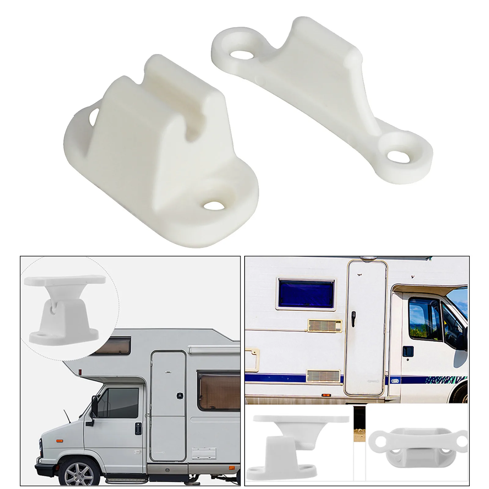 

Holder Door Retainer Catch Main Door Catch Retainer Motorhome White For Compass For Swift Caravan For ABI For Award