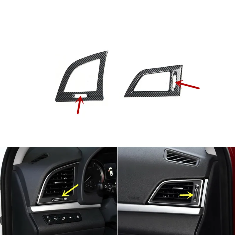 

Для Hyundai Elantra 2016 2017 2018 2019 2020 ABS украшения из углеродного волокна аксессуары для интерьера автомобиля