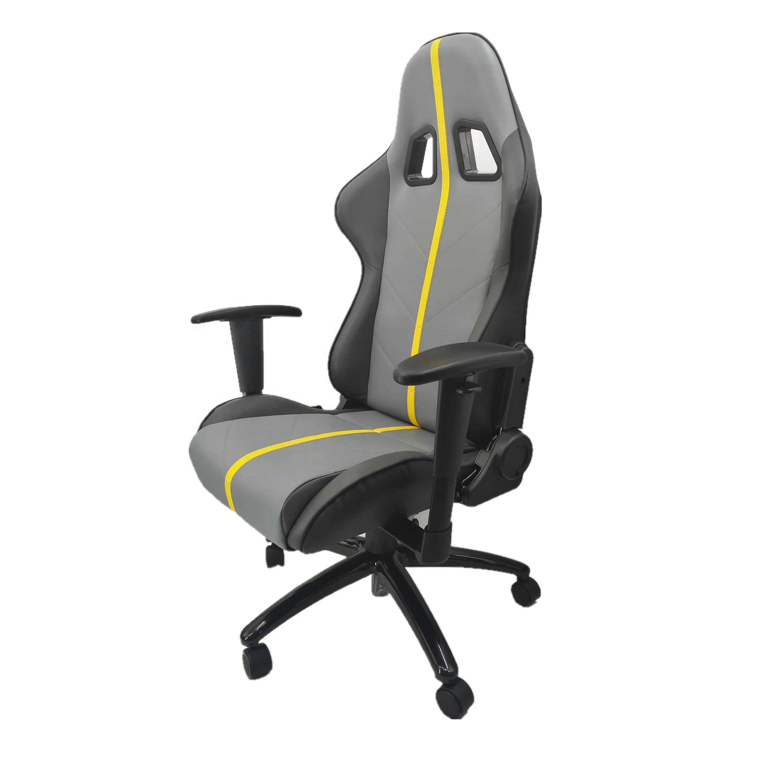 

Executive Office Chair Racing Reclining Gaming Chair Guangzhou PU Leather Gray Office Furniture Fabric with Arm Rest JBR2017