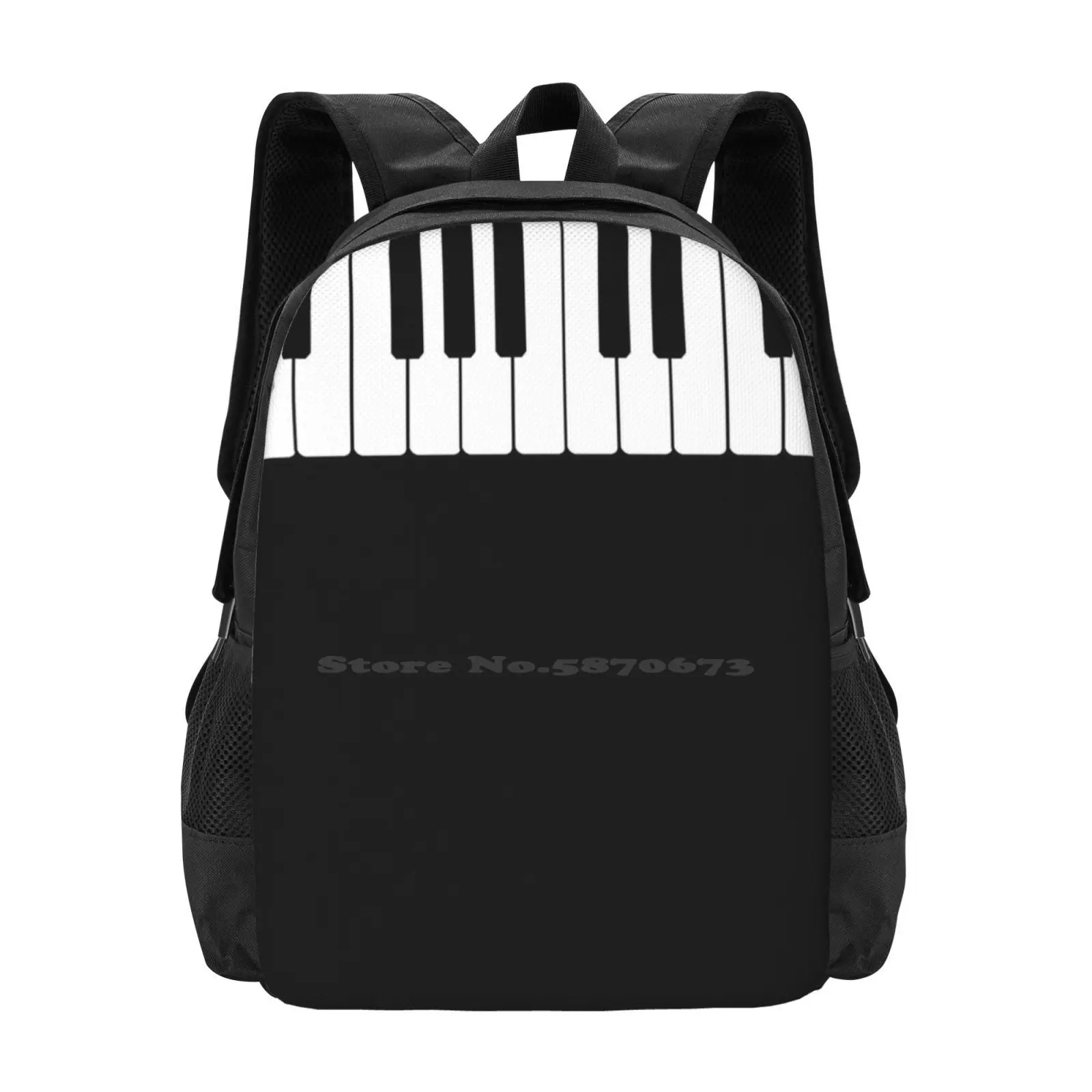 

Лидер продаж, рюкзак для пианино, модные сумки, черная, белая клавиатура для пианино