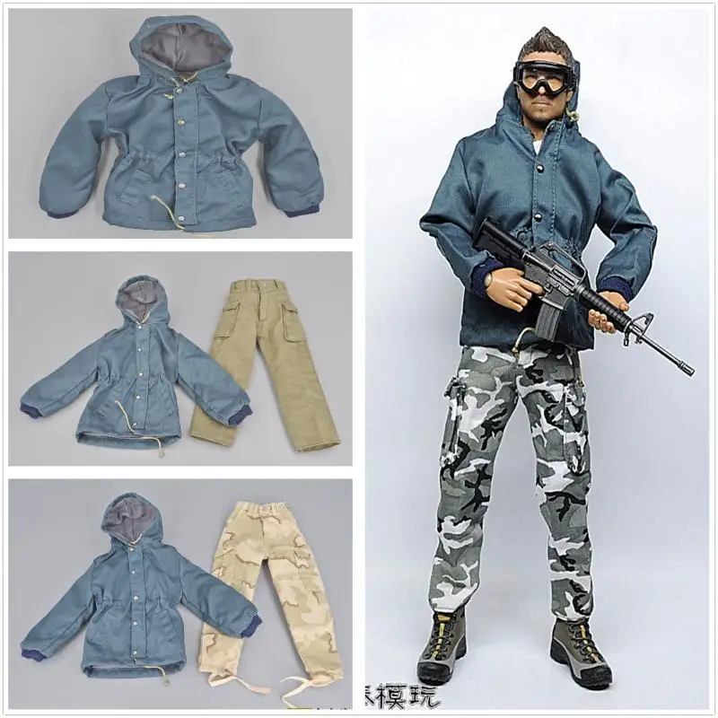 

in stock 1/ 6 U.S. Military Special Forces Jacket Casual Windbreaker Jacket Fit 12" Male Action Figure Body