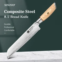xinzuo 8 5%e2%80%98%e2%80%99 serrated baking knives composite stainless steel cake slicer kitchen knife bread cutter kitchen knife tools 2022