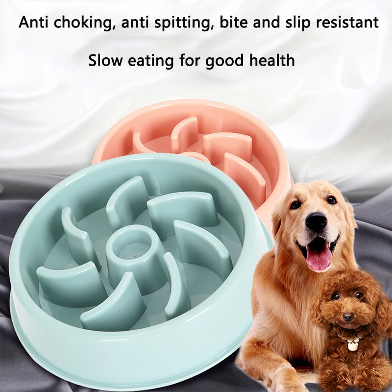 

Pet Dog Feeding Food Bowls Puppy Slow Down Eating Feeder Dish Bowl Prevent Obesity Pet Dogs Food Bowl Pets Supplies