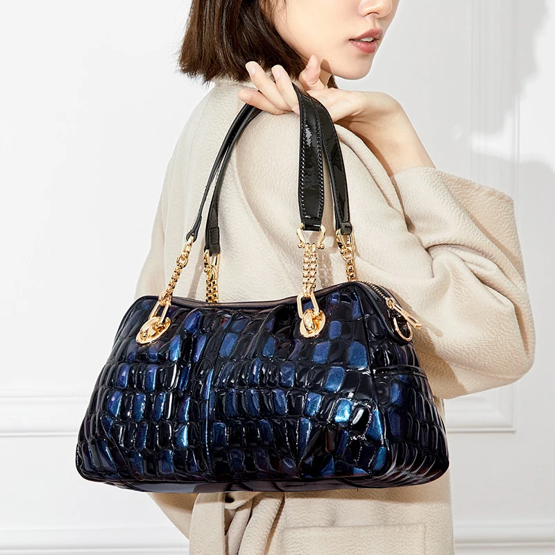 

Women Handbags 2023 New Fashion Genuine Leather Female Large-capacity Cowhide Tote Bag Portable Middle-aged Mother Shoulder Bags