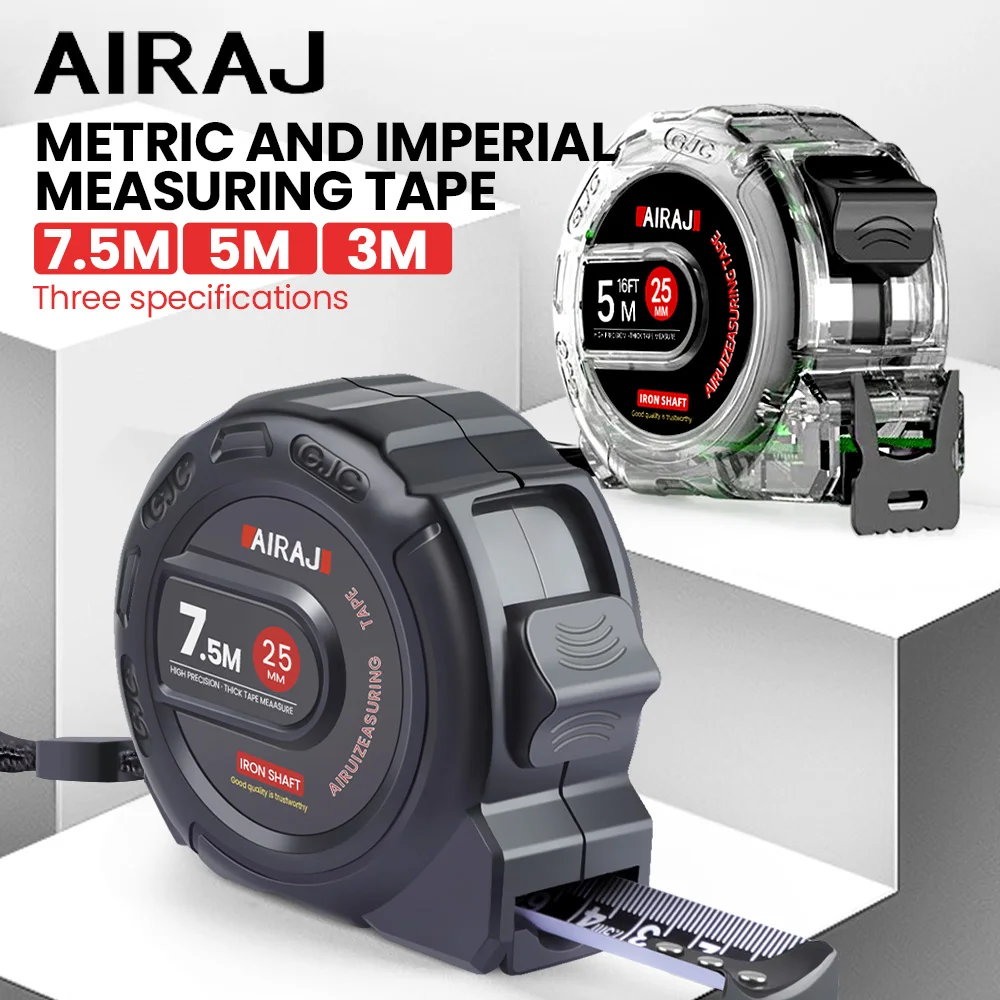 AIRAJ Рулетка стальная 3м/5м/7.5м | AliExpress