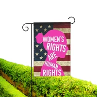 womens rights are human rights flag 18x12in against heartbeat bill parade garden flag double sided reproductive rights flag for