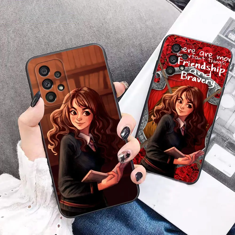 

Funda Coque Case for Samsung A73 A53 A33 A23 A52 A72 A22 A32 A12 A42 A71 A51 A91 A41 A31 A21S 4G 5G Case Anime H-Hermione-L-Luna