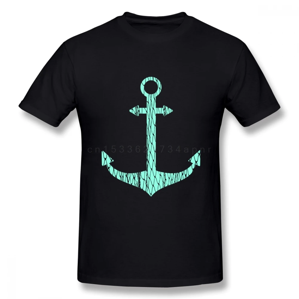 

Boat anchor T Shirt For Man Camiseta Hot sale New Arrival Top design Round Neck 3D Print t shirt