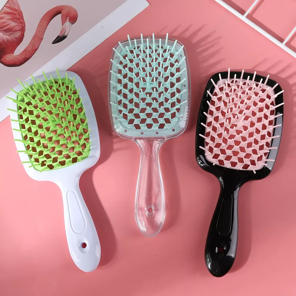 

NEW2023 Wide Teeth Air Cushion Combs Women Scalp Massage Comb Hair Brush Hollowing Out Home Salon DIY Hairdressing Tool