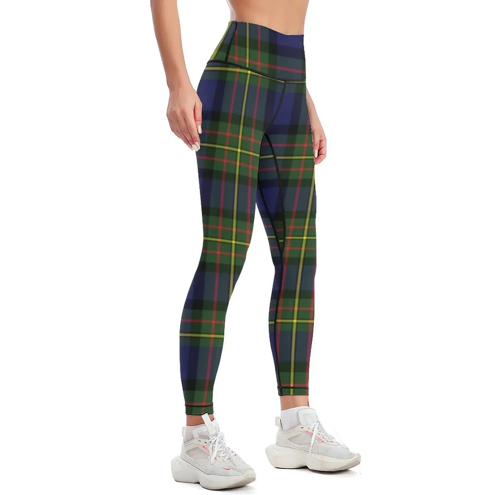 Леггинсы Clan MacLaren Tartan спортивные для занятий спортом в тренажерном зале пуш-ап