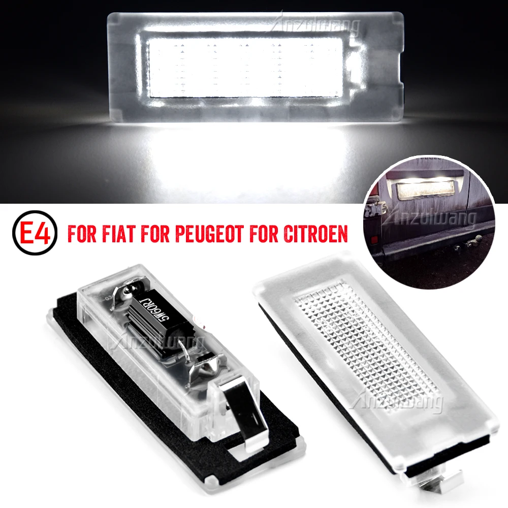 

LED License Plate Light Number Plate Lamp For Fiat Ducato Bus box Peugeot Boxer Bus box Citroen Jumper Bus box Lancia Ypsilon