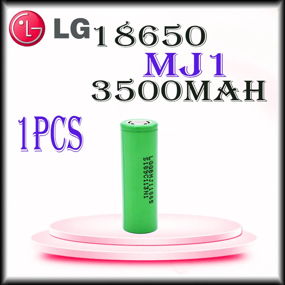 

100% Original MJ1 3.7V 3500 Mah 18650 Lithium Rechargeable Battery for Flashlight Batteries for LG MJ1 3500mAh Battery