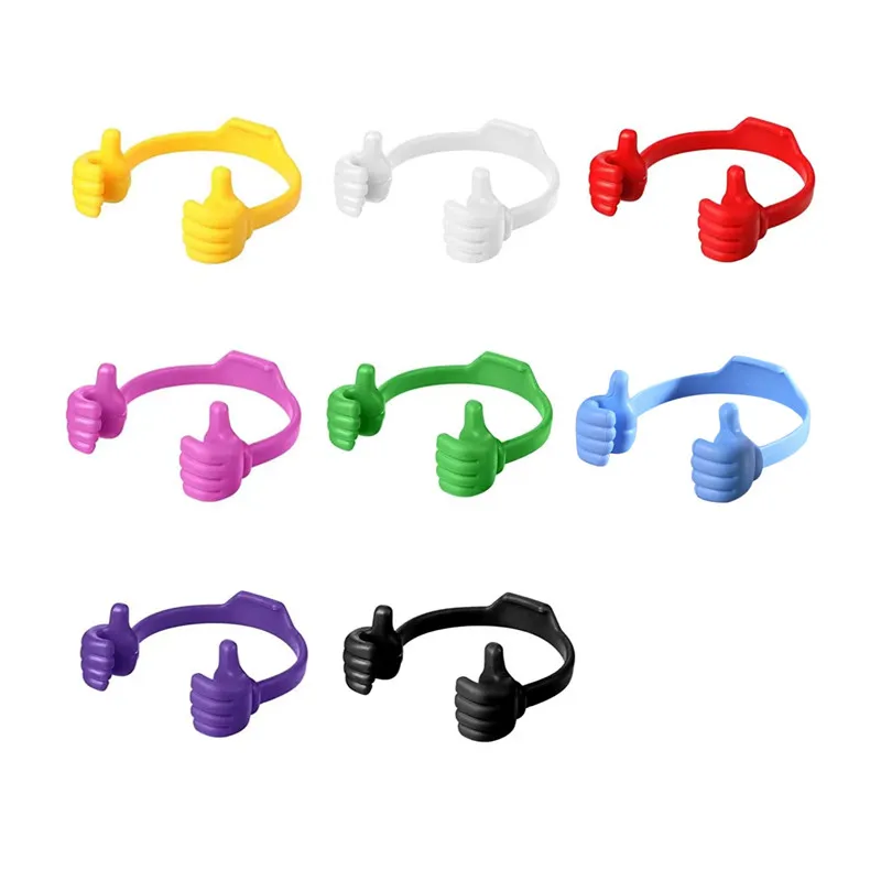 

Creative Big Thumb Mobile Phone Tablet Desktop Bracket Universal Up And Down Adjustment Angle Plastic Mobile Phone Bracket