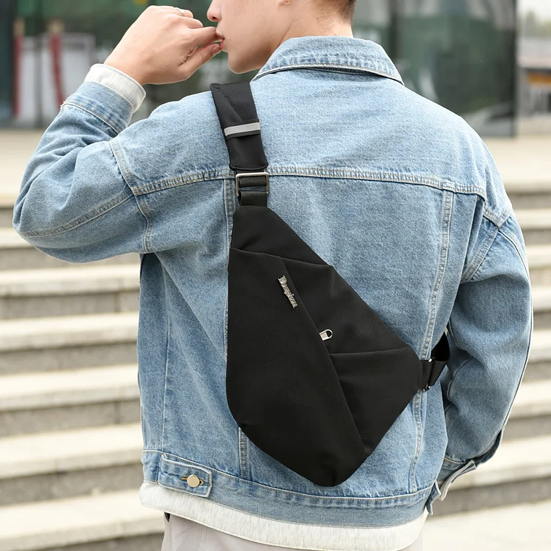 

Fashion Men's Chest Bag Waterproof Casual Chest Bag Men's Business MessengerBag Anti-theft Travel Men's New Ultra-light ChestBag