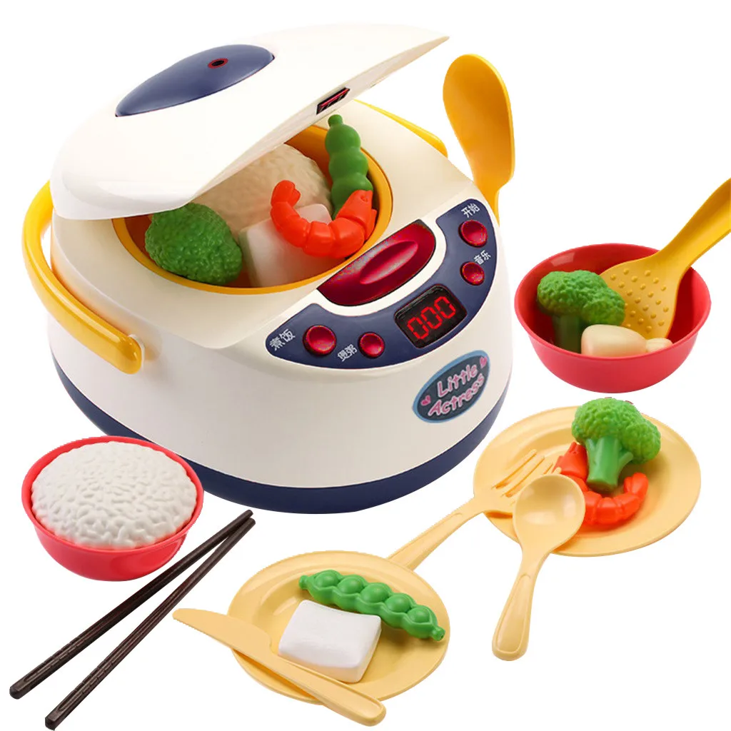 

Toys Pretend Rice Accessories Spray Gift Cooker Children's Kitchen Play Toy Education