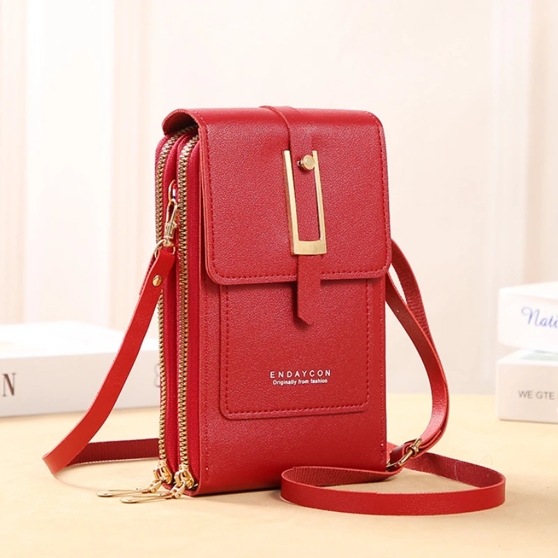 Women Bags Soft Leather Wallets Touch Screen Cell Phone Purse Crossbody Shoulder Strap Handbag for Female  Women's Bags