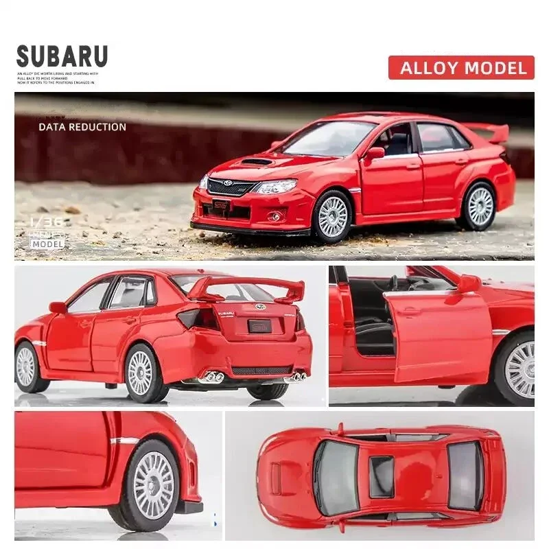 1:36 SUBARU Impreza WRX STI гоночный автомобиль игрушечная модель для детей литой под