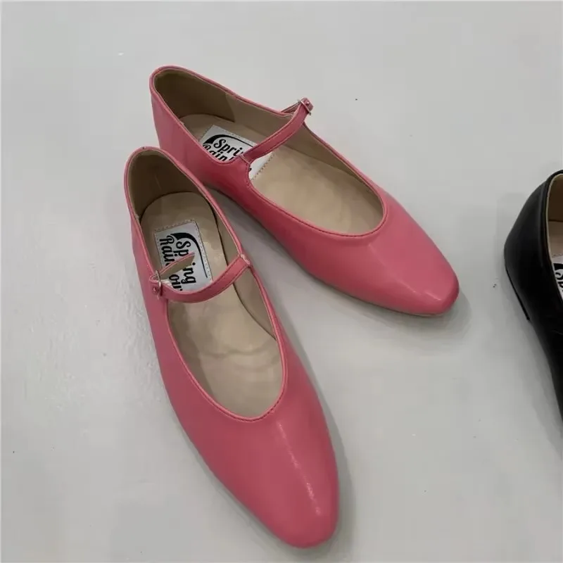 Весенне-осенние туфли Мэри Джейн во французском стиле ретро лоферы на плоской