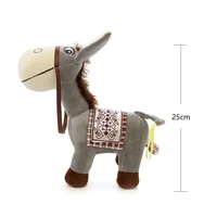 plush toy donkey stuffed doll with soft pp cotton cute lovely animal gift for boys girls presents for christmas baby play