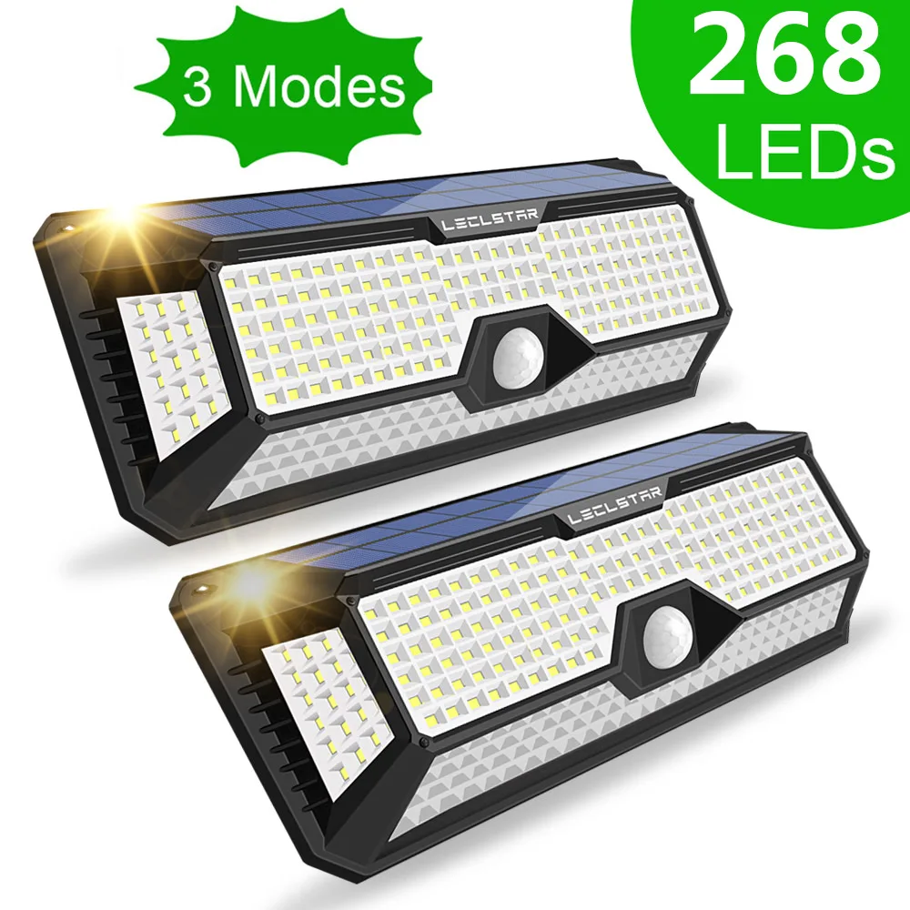 

Leclstar Солнечный прожектор 268 LED Белый