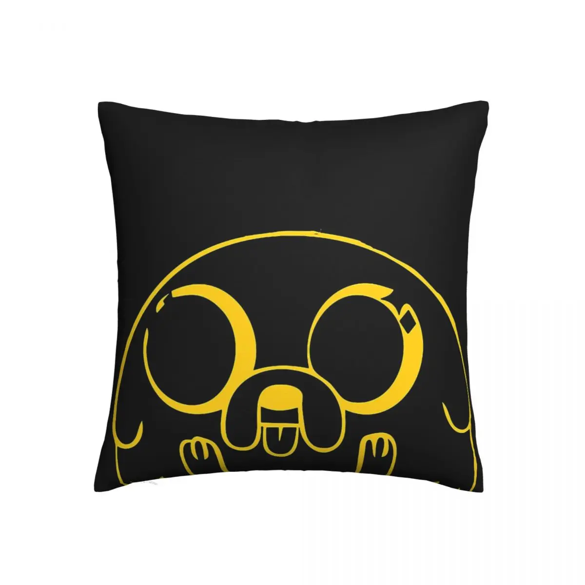 

Jake The Dog Black чехол для подушки из полиэстера время приключений, Финн, Джейк, страйкбол, жевательная резинка, многоразовое использование