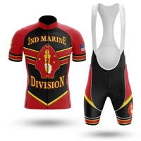 2022 new 2nd marine division cycling jersey set men summer cycling wear mountain bike clothes bicycle clothing mtb cycling suit