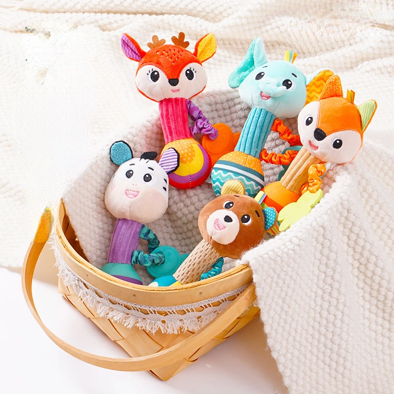 

Baby Ratles & Mobile Newborn Hanging Bed Stroller Toddler GrabAbility Training Plush Toy for Boy Girl Baby Toys 0 12 Months Gift