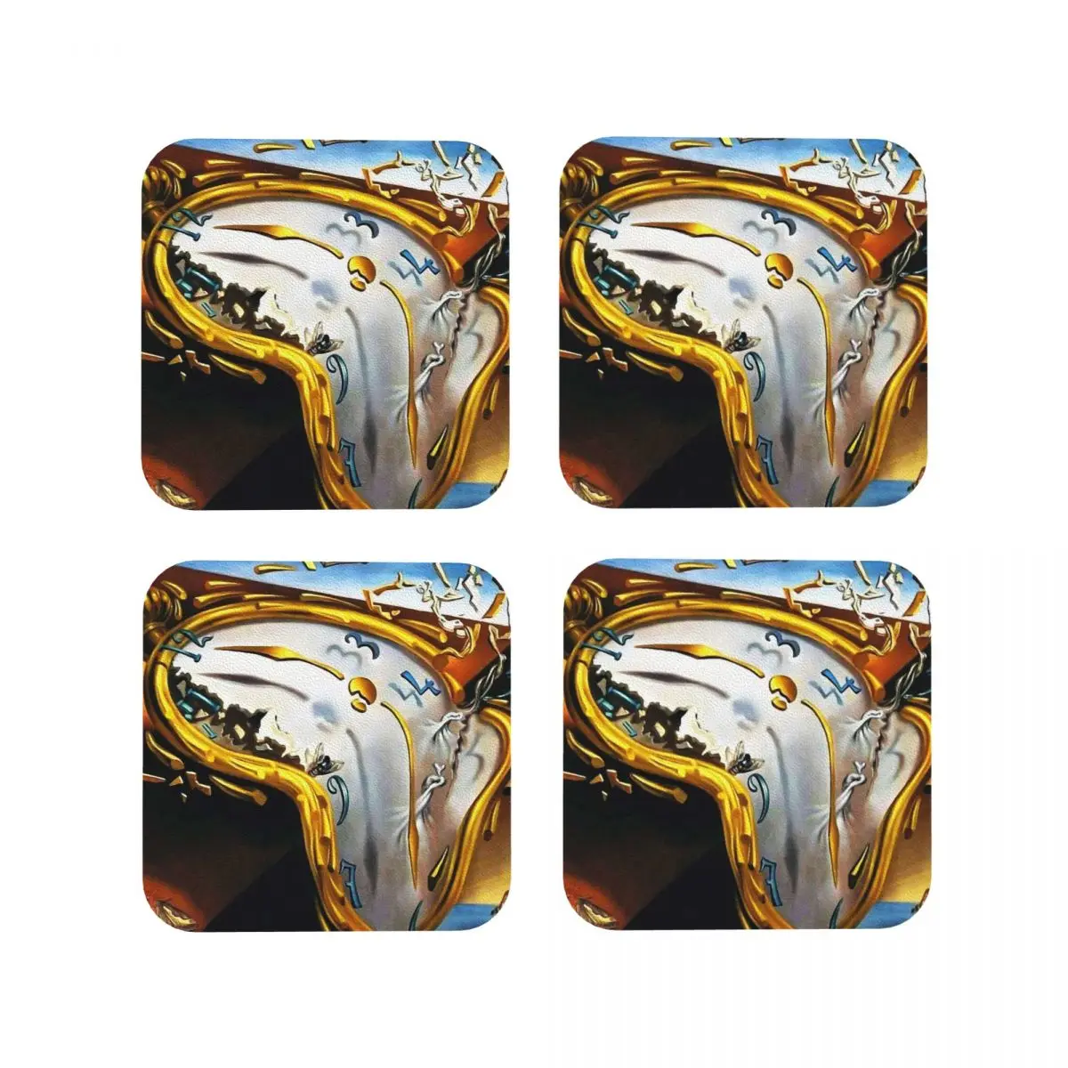 

Salvador Dali Coasters Decoration And Accessories For Table Utensils For Kitchen Placemats For Dinner Table Napkins Coffee Mat