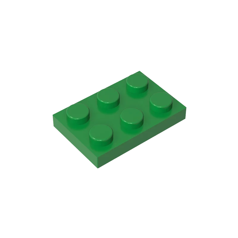 Фото Gobricks 1 шт. MOC пластина 2x3 кирпичи, совместимые с моделью 3021 03021, детали строительных блоков, детские сборки головоломки, игрушки на день рождения №5