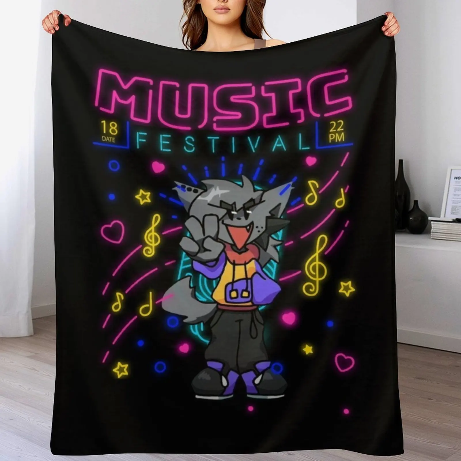 Одеяло Kapi для музыкального фестиваля декоративного дивана тяжелые одеяла